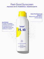 PLAY Antioxidant Body Mist SPF 50 with Vitamin C - Sunny Citrus 3 pack